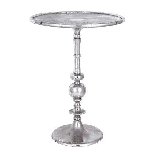 By Kohler Table Mitchell raw silver round  (111631) (111631)
