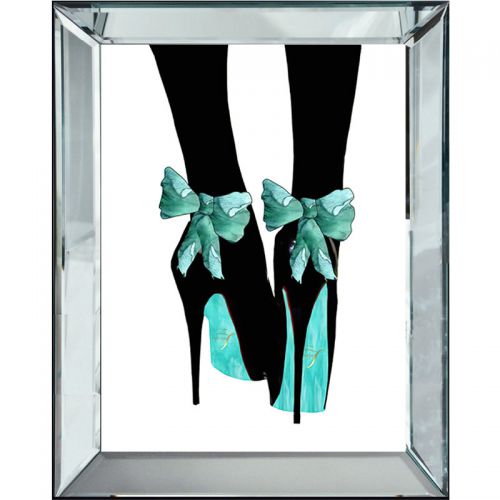 Black Stockings in High Heels 50x60x4.5cm