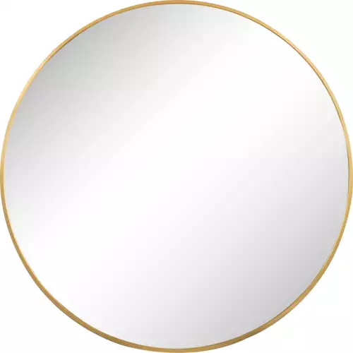 Round mirror gold 40x40 cm