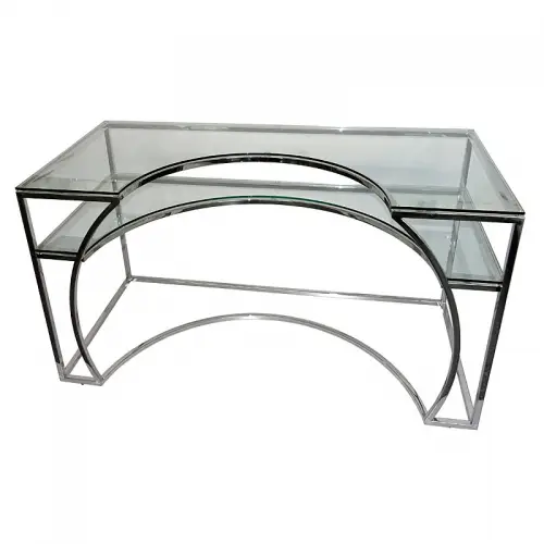 Writing Desk Berkeley   140x70x75cm Clear Glass
