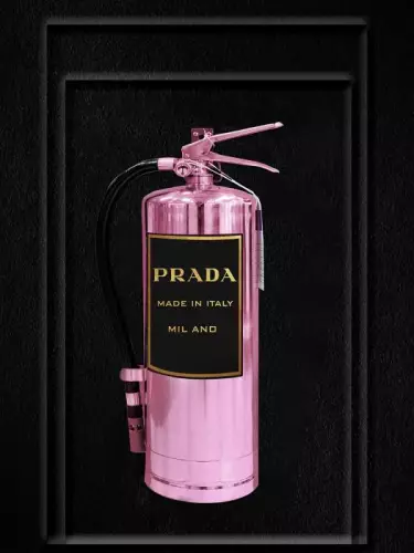 Prada pink fire extinguisher 60x80cm