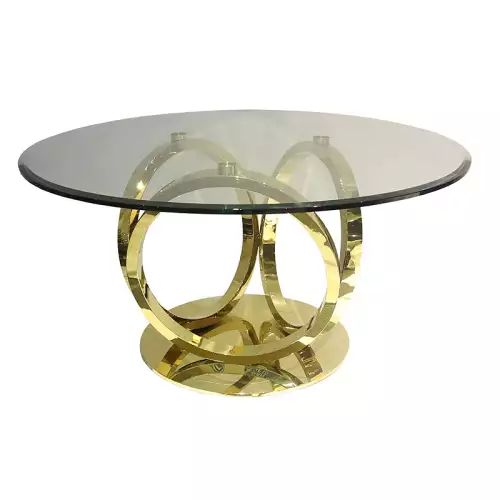 Round Table Harwich Gold 150x150x76 cm