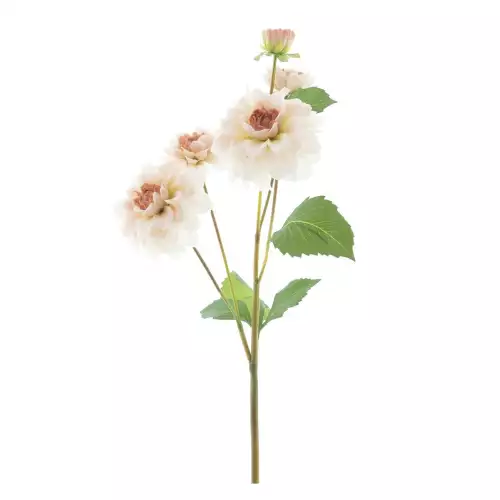 Dahlia spray open eyes orange 60cm