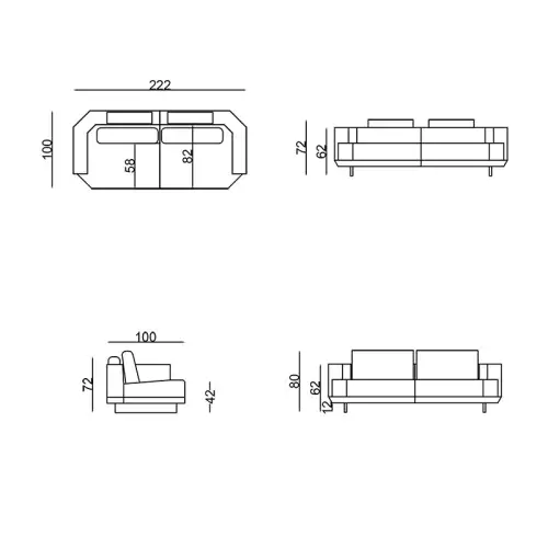 By Kohler Colmar Sofa (3-Seater) (201180)