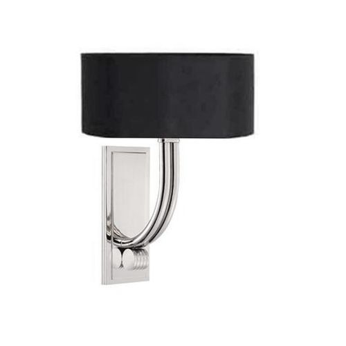 Wall Lamp 14x13x40cm incl. black shade