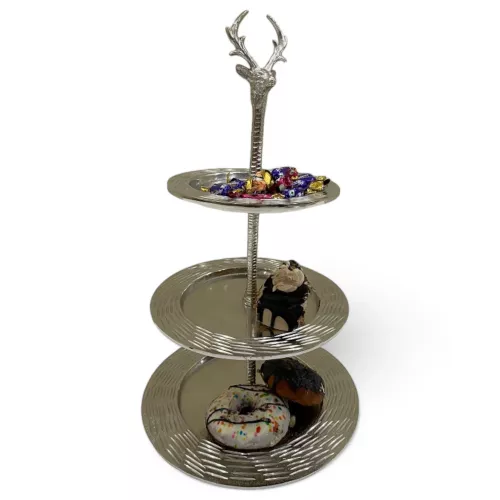 Reindeer Cake Stand 30.5x30.5x51cm