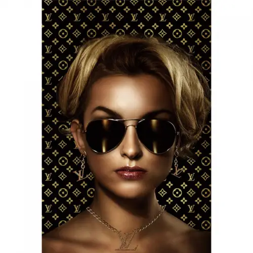 Young Woman with Sunglasses - 80x120 cm