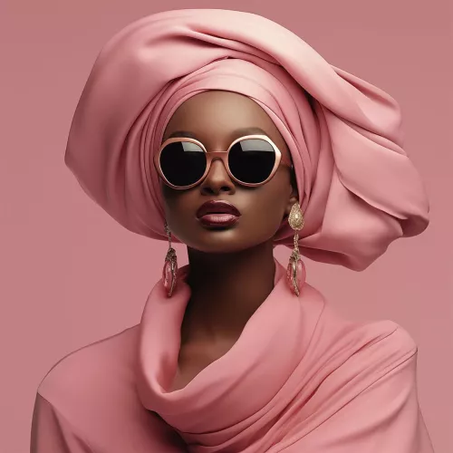 Woman in Pink 120x120cm