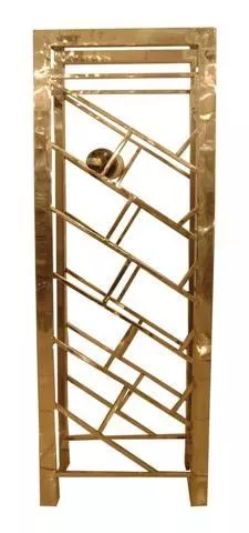 Wine Rack 40x21x110cm Gold Wine Rack 40x21x110cm Gold