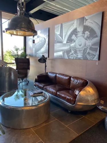 Eddison 3-Seater airplane / Aviator style 209x81x74cm