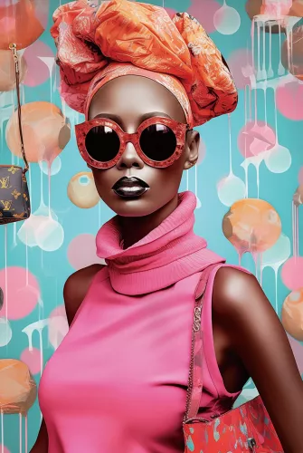 Woman with Bag 80x120cm