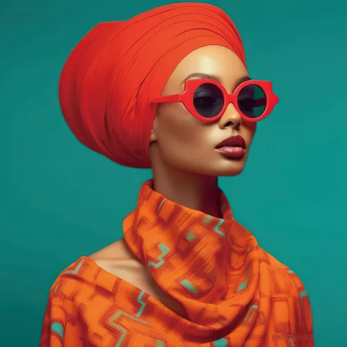 Woman in Orange  80x80cm